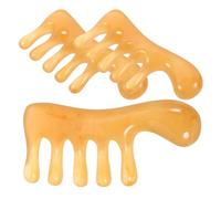 DIYEAH Massage Comb Does Not Damage Scalp 3pcs Resin Wide Tooth with Comfortable Massage Experience for Hair and Scalp and Hairdressing Tool at Home