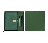 DIYEAH Meeting Minutes Notebook Aesthetic A5 Business Notebook With Pen Set Portable Office Meeting Record Book Green Box For Women Work School Journaling Supplies 9.05 x 9.05 x 1.37 Inch