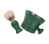 DIYEAH Men's Beard Shaving Grooming Kit with Pig Bristles Brush and Polystyrene Foam Bowl, Portable Set to Create Rich Lather for Home and Travel Use
