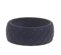 DIYEAH Men's Softer Silicone Sports Ring Ergonomic Breathable Design Comfortable Fit for Grip Strength Training Outdoor Activities Wedding Band Blue