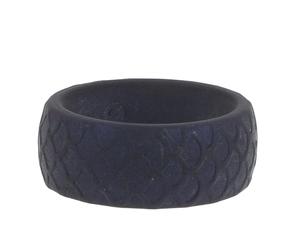 DIYEAH Men's Softer Silicone Sports Ring Ergonomic Breathable Design Comfortable Fit for Grip Strength Training Outdoor Activities Wedding Band Blue