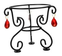 DIYEAH Metal Garden Gazing Globe Stand Sturdy Creative Holder Base for Crystal Ball Display Indoor Outdoor Sphere Bracket for Home Office Bedroom Window Decoration
