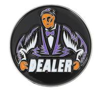 DIYEAH Metal Poker Dealer Button and High Durability with Creative Design Comfortable Touching Feeling, Poker Game Accessory for Home Play Sessions