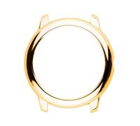 DIYEAH Metal-tone Watch Frame Protector Case Compatible with Solar Smartwatch Cover with Premium Finish Gold