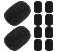 DIYEAH Mini Foam Microphone Windscreens Covers Sponge Microphone Sleeve Dust Protectors 10 Pcs for Headset Mic