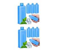 DIYEAH Mini Ice Packs for Lunch Box, Set of 8 - Small Freezer Blocks with Easy to Fill Design, Portable Ice Sticks for Cooler, Cooling Fan, And Outdoor Adventures