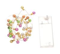 DIYEAH Mini Neon String Lights 1M Multi-Colour Plastic Bulb String Battery Operated for Christmas Tree Decor and Indoor Outdoor Use