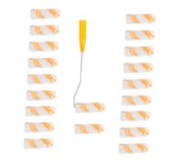 DIYEAH Mini Paint Roller with Cotton Thread Rollers and Handle for Wall Door Window and Small DIY Projects in Office and Store Use