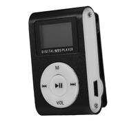 DIYEAH Mini USB Clip Player with LCD Screen Portable Digital Music Player Supporting Microsd Card Built Rechargeable Battery Easy Design for Sports and Outdoor Use Black