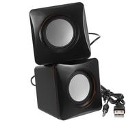 DIYEAH Mini Usb Speaker Pair for Computer and Laptop, Portable Wired Desktop Audio Speakers Desk Stand, Compact Multimedia Sound System for Home and Office Use