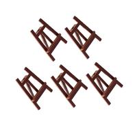 DIYEAH Mini Wooden Easel Model 2.2 Inch Lightweight Miniature Dollhouse Easel Stand for Micro Landscaping Decoration and Home Display