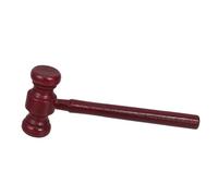 DIYEAH Mini Wooden Judge Hammer Educational Gavel for Role Play Accessory for Home Natural Comfortable Grip for Law Learning and Justice Concepts