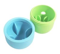 DIYEAH Missing Food Toy Ball Silicone Chew Bowl Slow Feeder Interactive Dog Treat Dispenser for Puppy Outdoor Play