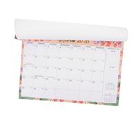 DIYEAH Month Wall Calendar Floral Design Minimalist Schedule Planner for Home Office School Space-saving Hanging Countdown Calendar with Yearly Overview