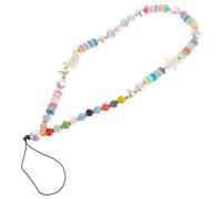 DIYEAH Moon Star Beaded Phone Charm Strap Lost Mobile Phone Lanyard Soft Wrist Strap for Cellphone Camera USB Drive Multi Purpose Accessory