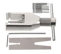 DIYEAH Motor Pinion Extractor Small Gear Puller Adjustable Mechanism Precision Positioning Steel Highhardness Materials Silver for Motorized Models and Model Aircraft Repair