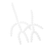 DIYEAH Movable Doll Skeleton Frame 20cm and 15cm with 12mm Pointed Joints, 2pcs Plastic Puppet Skeleton Parts for DIY Doll Making and Plush Craft Accessories in Toy Sewing Projects