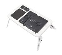 DIYEAH Multi Function Folding Laptop Desk with USB Cooling Fan Portable Computer Stand for Home Office Use Durable and Space Saving Design Suitable for Notebooks and Laptops