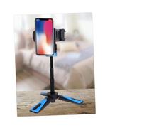 DIYEAH Multipurpose Retractable Folding Selfie Stick Mini Tripod Rotatable Portable Phone Stand for Desktop Photography and Live Streaming Blue