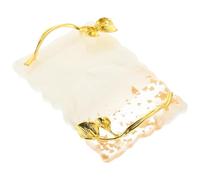 DIYEAH Nail Art Display Board White Non-slip Vintage Style Nail Polish Display Stand Manicure Mixing Palette Mirror Surface for Gel Polish