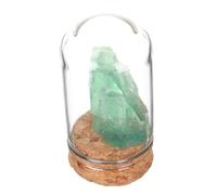 DIYEAH Natural Green Fluorite Crystal Specimen Rough Mineral Stone for Educational Science, Healing Gemstone Decor for Desk and Meditation