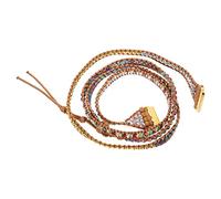 DIYEAH Natural Heart Crystal Stone Watchband for Comfortable Beaded Strap Easy to Install Unique Style for Any Occasion Large Compatible with Fitbit