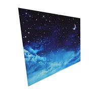 DIYEAH Night Sky Backdrop Banner for Photography Blue Background for Birthday Party Home Decor Eye Catching Wall Hanging for Photo Shoots