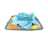 DIYEAH Non-slip Rabbit Foraging Mat Blue Interactive Sniffing Pad Slow Feeding for Small Pets Enriching Nose Work Stimulates Natural Foraging Instincts