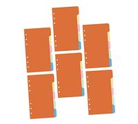 DIYEAH Notebook Index Classified Labels 30pcs Loose-leaf Replacement Papers A5 Size 5 Sheets/kit 6 Kits for Binder Organization