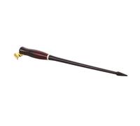 DIYEAH Oblique Calligraphy Dip Pen Holder Vintage Wooden Handle with Round Floral Grip Ergonomic Design for Beginners English Script Copperplate Writing Practice