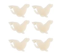 DIYEAH Oil Absorbing Sponge 6pcs White Marine Animal Shapes, High Efficiency Filtering Sponges for Hot Tub, Swimming Pool, and Bathtub Scum Removal