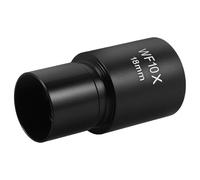 DIYEAH Optical Microscope Eyepiece Lens, Biological Microscope Ocular Lens, Metal, 10x 18mm, Black, Wide Field of View, for Scientific and Academic Experiments