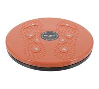 DIYEAH Orange Plastic Waist Twisting Board with Smooth Rotation and Foot Massage Feature, Household Fitness Twisting Plate for Core Exercise and Slimming at Home
