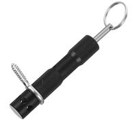 DIYEAH Outdoor Camping Trip Alarm Device Pull Ring Tripwire Mechanism, Alloy Material, Black Colour, Early Warning Security Tool for Outdoor Activities and Perimeter Protection