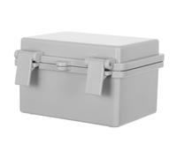 DIYEAH Outdoor Electrical Junction Box with Latch Weather-resistant Plastic Power Distribution Enclosure for Solar Network Projects Dustproof and Easy Access
