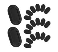 DIYEAH Passive Radiator Plate Woofer Vibrating Membrane 30pcs Oval for Bass Speaker Repair, Black Plastic with Enhanced Bass Quality and Consistent Performance for Home and Car