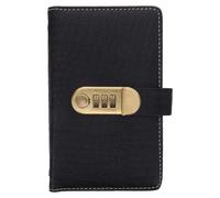 DIYEAH Password Locked Cash Binder with Crocodile Pu Cover, Money Saving Challenge Organizer with Lock, Financial Goals Planner for Holiday Budgeting and Cash Management