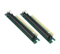 DIYEAH Pci-e Easy Installation 90 Degree Extension Protection, Silicon 2pcs Riser Adapter Backup and Replacement Use for Gpu for Graphics Card Slot