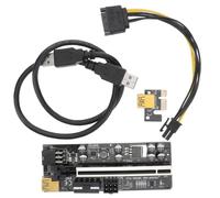 DIYEAH Pci E to Riser Adapter for Mining Equipment LED Indicators Plated USB Interface Conductors for Enhanced Data Transfer and Safety