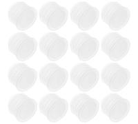 DIYEAH Pe round Bottle Plug Caps Versatile End Cap Sealing Plugs 100pcs White for 0.9-1 Inch Openings with Chemical Stability and Easy Visibility for Salt Bottles and Laboratories
