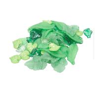 DIYEAH Pendants Lightweight and Safe Green Leaf-shaped 2 Boxes Acrylic for DIY Jewelry Making for Long Time Use, for Necklace and Charm Necklace Crafting