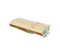 DIYEAH PET Cage Springboard Small PET Platform Wooden Springboard Decorative Entertainment round Wood 10X8X3Cm for Hamsters Birds