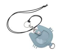 DIYEAH Pet Hair Storage Keychain Memorial Keepsake Leather Keyring Holder Pet Hair Remembrance for Owners Backpack Keychain