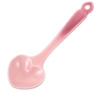 DIYEAH Pink Gradient Ceramic Heart-Shaped Dessert Spoon, Porcelain Ice Cream Scoop for Home and Café Tableware, Nordic Style Sweet Spoon for Coffee and Soup