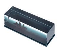 DIYEAH Pirate Ship Fluid Drift Bottle Model - Unsinkable Black Pearl Cruise Ship Decor, Motion Paperweight Collectible for Living Room, Desk, Birthday Gift for Him and Her