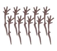 DIYEAH Plastic Antler Branches for Christmas Snowman Craft Accessories with Multiple Uses 100pcs Cute Snowman Hand Shape , for Shopping Mall and Hotel Decorations