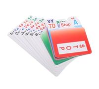 DIYEAH Plastic Bridge Bidding Cards Portable Small Play Cards Kit for Family Bridge Game Interactive Party Plaything Pvc Wear-resistant Deck