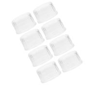 DIYEAH Plastic Cocktail Shaker Lids Replacement Caps Sturdy PC Material 8pcs with Spillproof Design for Shaker Bottles and Juice Cups for On-the-go Use and Café Accessories