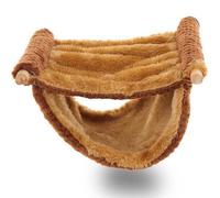 DIYEAH Plastic Hamster House with Warm Hanging Hammock Made of Soft Lint, as Rat Accessories and Delicate Guinea Pig Bed for Cage or Other Places You Want
