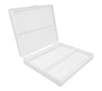 DIYEAH Plastic Microscope Slide Box Holds 100 Slides for Pathology with Convenient Storage and Versatile Use in Lab and Workspace